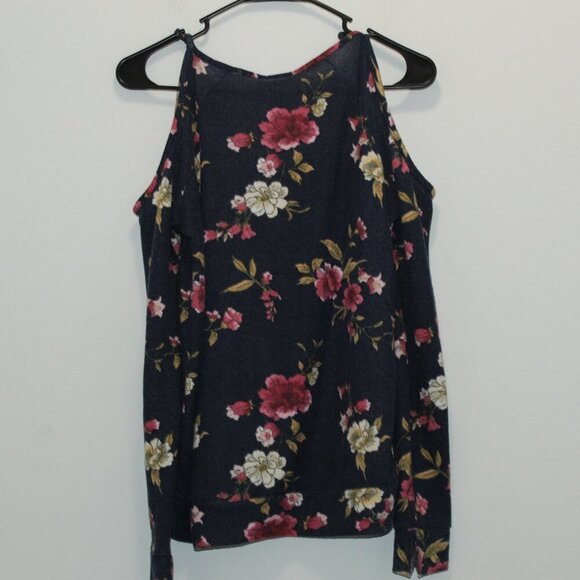 Rue21 Cold Shoulder Floral Top Size Small - Picture 2 of 11